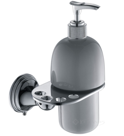 Дозатор жидкого мыла Trento Lecco хром/керамика (29642)