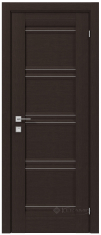 дверное полотно Rodos Fresca Angela 600 мм, глухое, венге шоколадный