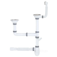 cифон для мойки на 2 чаши ITAL K1116D, 1/2"х40 (SME65721543)