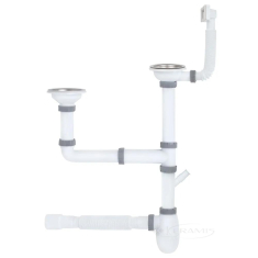 cифон для мойки на 2 чаши ITAL K1116D, 1/2"х40 (SME65721543)