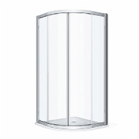 душова кабіна Kolo Geo 80x80 напівкругла, безпечне скло, прозоре (560.110.00.3)