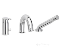 смеситель для ванны и душа Paffoni Candy на три отверстия, хром (CA 040 CR)