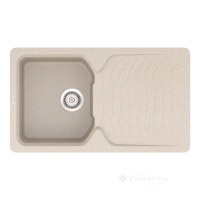 кухонная мойка Vankor Sigma 84,5x49 beige + сифон (SMP 02.85)