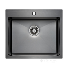 кухонная мойка Granado Villena S201 58х50х22 с сифоном, honeycomb, black (GS03201BH)