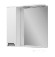шафка дзеркальна Van Mebles Верона біло-сіра, 70 см, ліва (000004215)