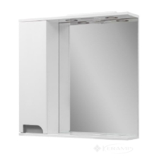 шкафчик зеркальный Van Mebles Верона бело-серая, 70 см, левая (000004215)