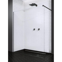 душова стінка Radaway Modo New Black II 75x200 скло, чорний (389075-54-01)