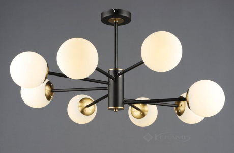 Люстра подвесная Valeso B N6650/8 черный-медь (SP000045773)