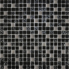 мозаика Grand Kerama 30x30 (1,5х1,5) микс черный (911)