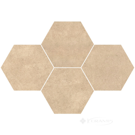 Мозаика Stargres Qubus 28,3x40,8 beige heksagon