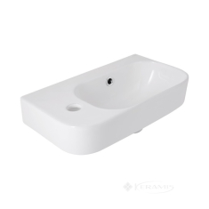 умывальник Qtap Tern 45х25х15,8 справа, white (QT1711H02RW)