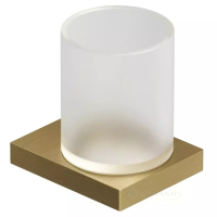 стакан с держателем Kludi Vela С матовое золото (31975N0)