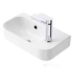 раковина Devit Do It 45х25х15,8 подвесная, справа, белый глянец (450250R)