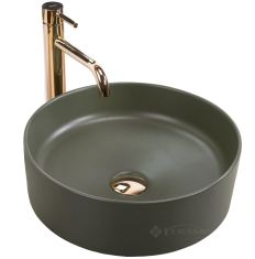 умывальник Rea Sami 37x37 green matt (REA-U4567)