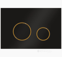 клавиша смыва для инсталляции Ravak Circle черный-золото (GPX2240109)