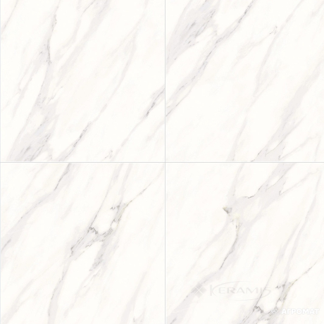 Плитка Megagres Carrara 60x60 white rect