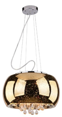 подвесной светильник Azzardo Astral, хром, золотой, 5 ламп (42607-5 / AZ1647)