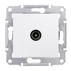 розетка Schneider Electric Sedna TV 1 пост., без рамки, біла (SDN3201621)