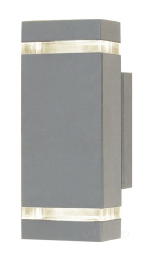 светильник настенный Dopo Anibal, серый/прозрачный, 2 лампы (GN 013A-G21X1A-03)