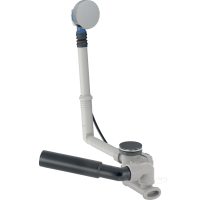 злив-перелив для ванни Geberit з поворотним механізмом, d52, довжина 26 см, хром (150.520.21.6)