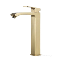 смеситель для умывальника Frap сатин золотий (F1076-23)