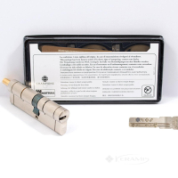 цилиндр для замка Mottura C39F415101 41x51 кл под пов. мат никель 5кл