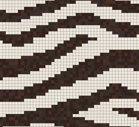 Декор Сolibri mosaic Декор "Зебра" скляна мозаїка 50,4x50,4 (07_3)