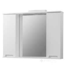 зеркало со шкафчиком Юввис Марко 95x70x16,7 с подсветкой, белый (MEB-09920)