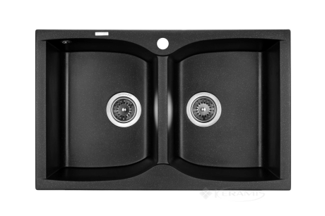 Кухонна мийка Granado Cordoba 78x50 black shine(1201)