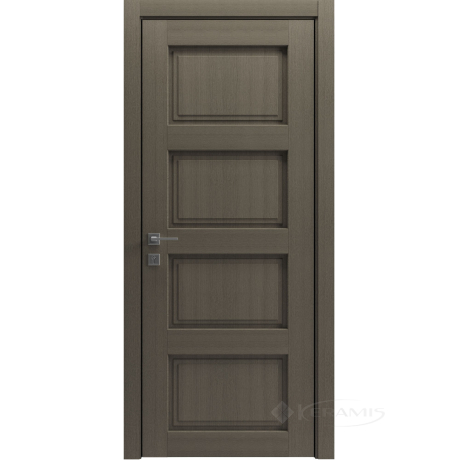Дверное полотно Rodos Style 4 600 мм, глухое, серый дуб