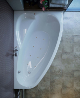 гідромасажна ванна WGT Rialto Como 170x100 права + корпус+рама+злив/перелив (RLTCM170RARLPGW)