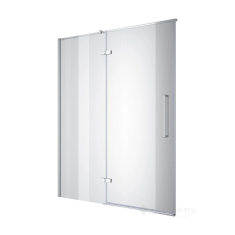 душевые двери Koller Pool Cube 120х195 двухэлементные, беспрофильные, clear, chrome (1504212203)