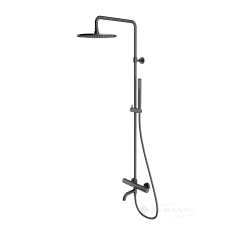 душевая система Omnires Y с термостатом, brushed graphite (Y1234GR)