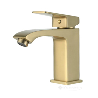 смеситель для умывальника Frap сатин золотий (F1076-3)