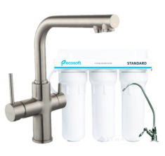 смеситель для кухни Imprese Daicy сатин + система очистки воды (55009S-F+FMV3ECOSTD)