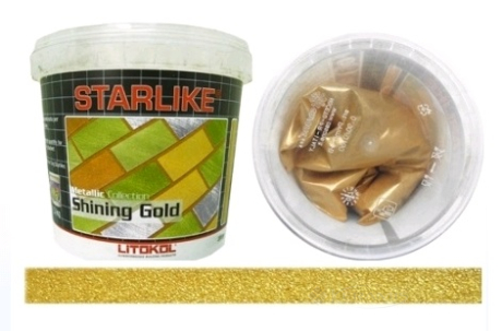 Добавка к затирке Litokol Metallic Shining Gold (арабское золото) 200 гр
