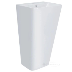 умывальник Qtap Tern 44х38х83 напольный моноблок, с донным клапаном PU02O white (QT1711G302WN47320)