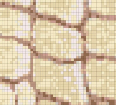 мозаика Сolibri mosaic Декор из стеклянной мозаики "Завитки" 50,4x50,4 (07_4)