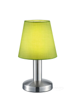 настольная лампа Trio Mats, никель матовый, зеленый (599600115)