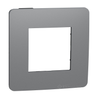 рамка Schneider Electric Unica New 1 пост., дымчато-серый, антрацит (NU280222)