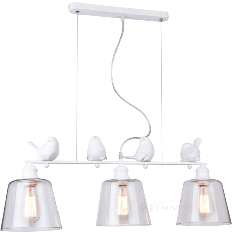 Підвісний світильник Blitz Modern Style, білий, прозорий, 3 лампи (4288-43)