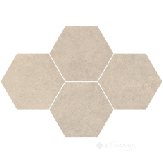 мозаика Stargres Qubus 28,3x40,8 soft grey heksagon