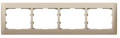 рамка Legrand Galea Life 4 пост., titanium (771404)
