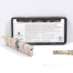 цилиндр для замка Mottura C39F515101 51x51 кл под пов. мат никель 5кл