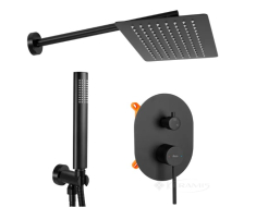 душовий комплект Rea Oval чорний (REA-P8467)