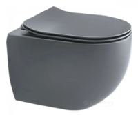 унітаз Axa Glomp підвісний 51x36,5 сірий матовий (0201009)