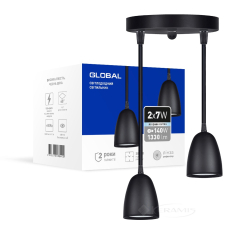светильник потолочный Global Spot Light Gpl-01C 14W 4100K черный (2-GPL-11441-CB)
