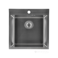 кухонна мийка Granado Galera S304 50x50x22 з сифоном, honeycomb, inox (GS02304H)