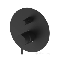 смеситель для ванны Devit Art скрытого монтажа, черный матовый (1502X140B)