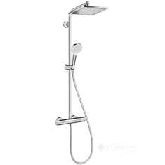 душевая система Hansgrohe Crometta Е 240 1jet Showerpipe с термостатом EcoSmart, хром (27281000)